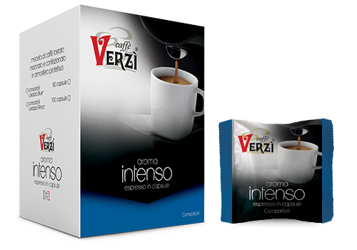 Verzi Caffe' Intenso x80 - compatible Lavazza Blue capsules