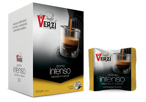 Verzi Caffe' Intenso x100 - compatible Bialetti capsules