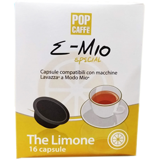 Pop Caffe' E-Mio Lemon Tea x16 - Lemon Tea flavoured capsules