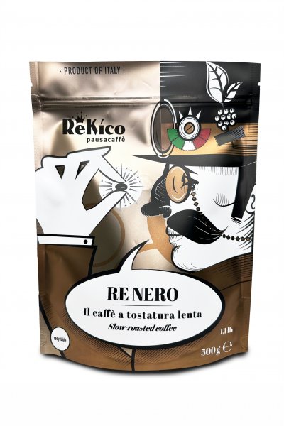 Rekico Pausa Caffe' RE NERO Ground Coffee 500gr